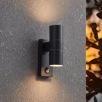 Eglo - LED Outdoor wall light with a sensor 2xGU10/3W/230V IP44