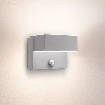 Eglo - LED Outdoor wlal light with a sensor 2xLED/5,6W/230V IP44