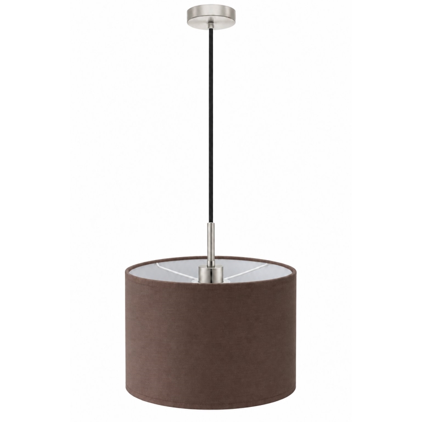 Eglo - LED pendant lamp on cable TUNJA 1xE27/60W/230V Ø 20 cm brown/black