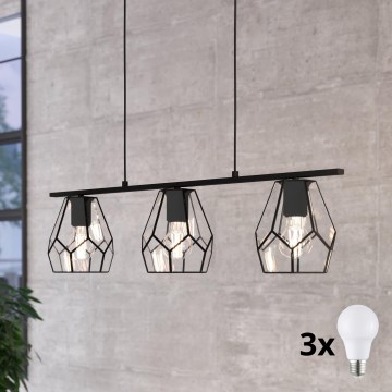 Eglo - LED Pendant Light on Cable 3xE27/40W/230V