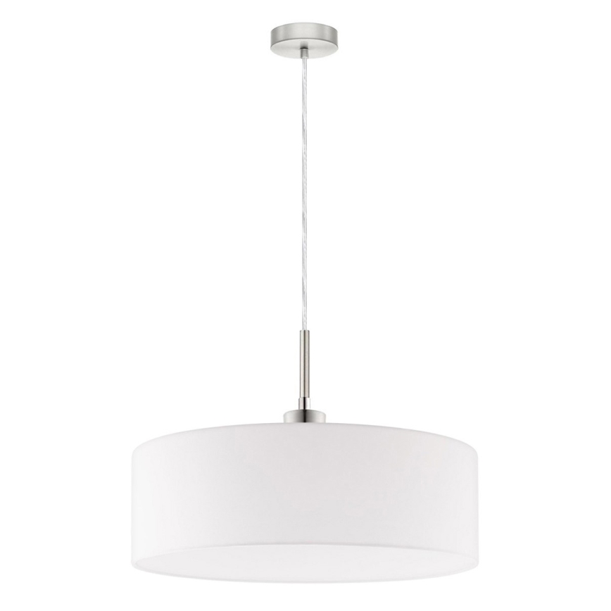 Eglo - LED pendant light on cable TUNJA 1xE27/60W/230V white