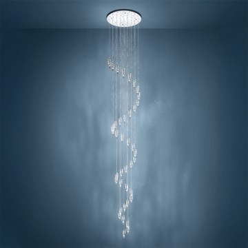 Eglo - LED Pendant on Cable 40xLED/2,1W/230V 2200/3000/4000K polished chrome