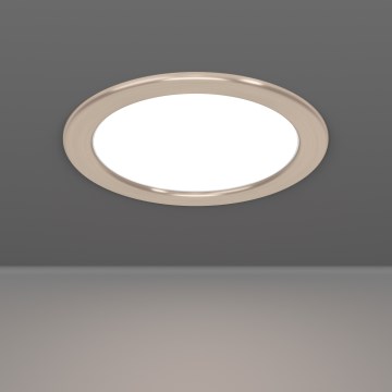 Eglo - LED Recessed Downlight 10.5W/230V 2700/4000/6500K, dia. 16.8 cm, matte chrome