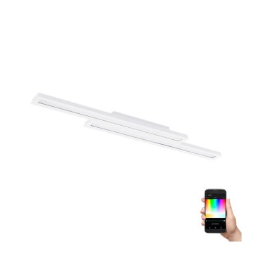 Eglo - LED RGB Dimmable ceiling light SALITERAS-C 2xLED/10W/230V