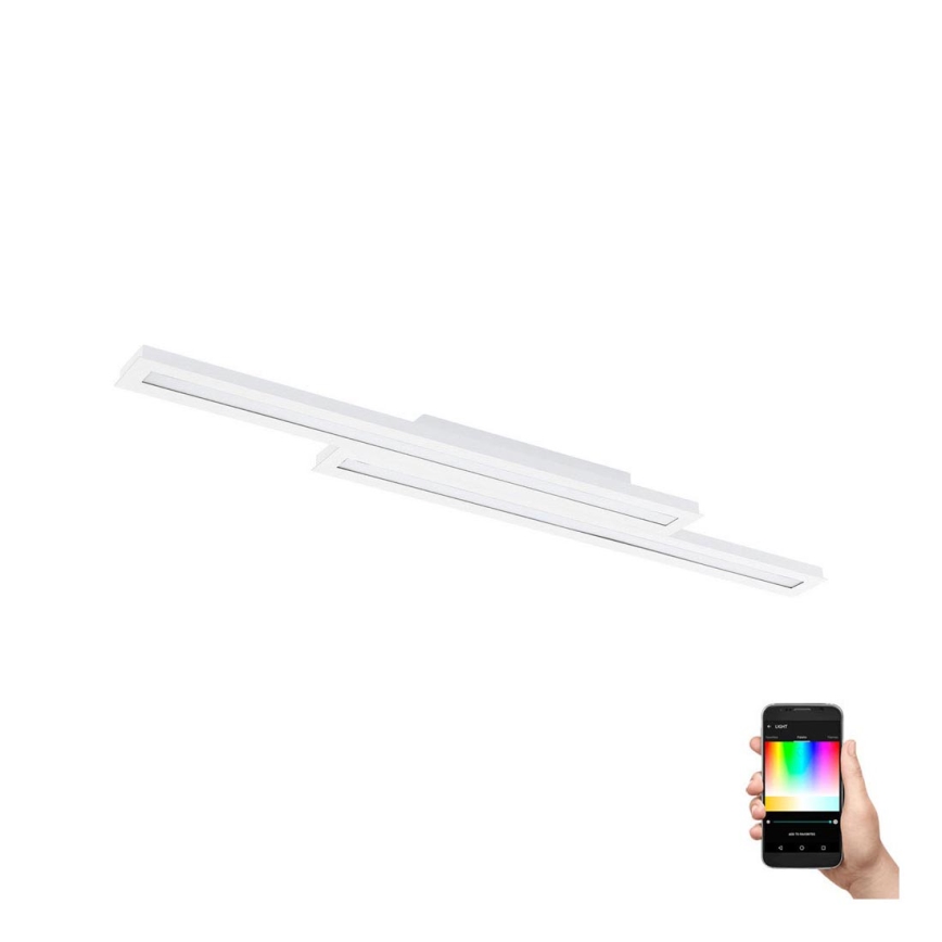 Eglo - LED RGB Dimmable ceiling light SALITERAS-C 2xLED/10W/230V