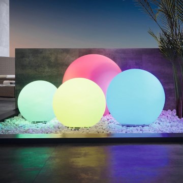 Eglo - LED RGB Dimmable outdoor lamp 1xE27/9W/230V 2700-6500K IP65 ø500