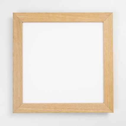 Eglo - SALOBRENA-C WOOD LED RGB Dimmable Surface-Mounted Panel LED/40W/230V 2700-6500K 49,5x49,5 cm Brown + Remote Control