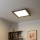 Eglo - LED RGB Dimmable surface-mounted panel SALOBRENA-C WOOD LED/24W/230V 2700-6500K 49,5x49,5 cm dark brown + remote control