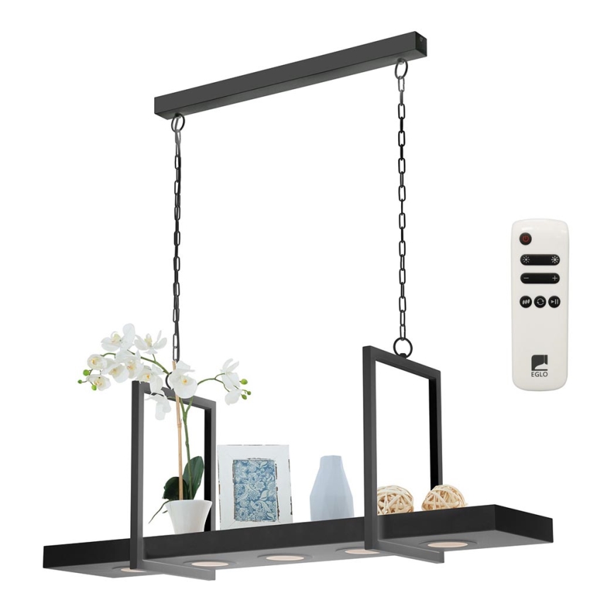 Eglo - LED RGB Dimming chandelier on a chain 5xLED/6W/230V + remote control