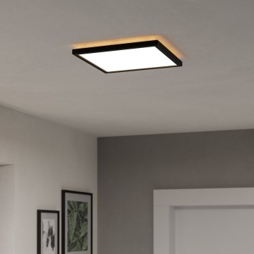 Eglo - LED RGBW Dimmable bathroom ceiling light LED/13,4W/230V 2700-6500K 29x29 cm IP44 black