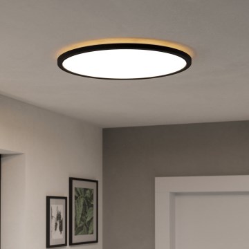 Eglo - LED RGBW Dimmable bathroom ceiling light LED/16,8W/230V 2700-6500K d. 50 cm IP44 black ZigBee
