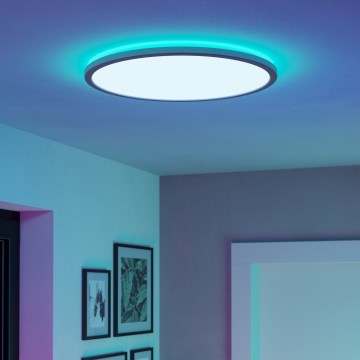 Eglo - LED RGBW Dimmable bathroom ceiling light LED/16,8W/230V 2700-6500K d. 50 cm IP44 white ZigBee