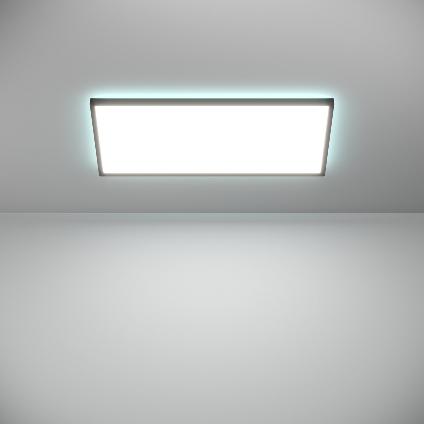Eglo - LED RGBW Dimmable bathroom ceiling light LED/17,2W/230V 2700-6500K 30x57cm IP44 black ZigBee