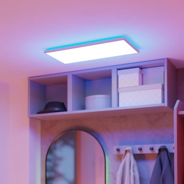 Eglo - LED RGBW Dimmable bathroom ceiling light LED/17,2W/230V 2700-6500K 30x57cm IP44 white ZigBee