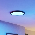 Eglo - LED RGBW Dimmable Bathroom Ceiling Light LED/17,5W/230V 2700-6500K dia. 38,9 cm IP44 Black