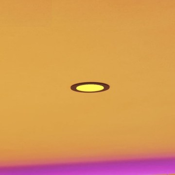 Eglo - LED RGBW Dimmable bathroom recessed ceiling light LED/5W/230V 2700-6500K dia. 12 cm IP44 black