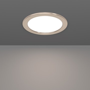 Eglo - LED RGBW Dimmable Bathroom Recessed Downlight LED/9.5W/230V 2700-6500K Ø16.8 cm IP44 Matte Chrome