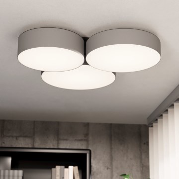 Eglo - LED RGBW Dimmable ceiling light 3xLED/7,5W/230V 2700-6500K grey