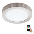 Eglo - LED RGBW Dimmable ceiling light FUEVA-C LED/15,6W/230V Bluetooth