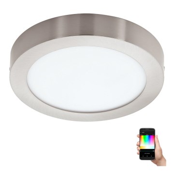 Eglo - LED RGBW Dimmable ceiling light FUEVA-C LED/15,6W/230V Bluetooth