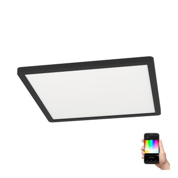 Eglo - LED RGBW Dimmable ceiling light LED/14,6W/230V black ZigBee