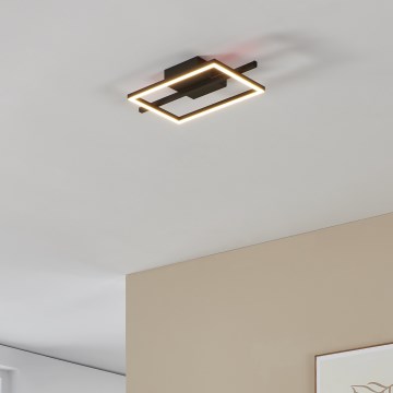 Eglo - LED RGBW Dimmable ceiling light LED/17W/230V 2700-6500K black + remote control