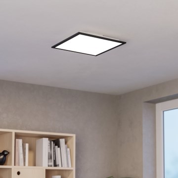 Eglo - LED RGBW Dimmable Ceiling Light LED/19W/230V 2700-6500K 40x40 cm Black