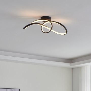 Eglo - LED RGBW Dimmable ceiling light LED/22W/230V 2700-6500K black