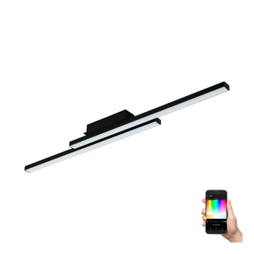 Eglo - LED RGBW Dimmable ceiling light LED/32W/230V black ZigBee