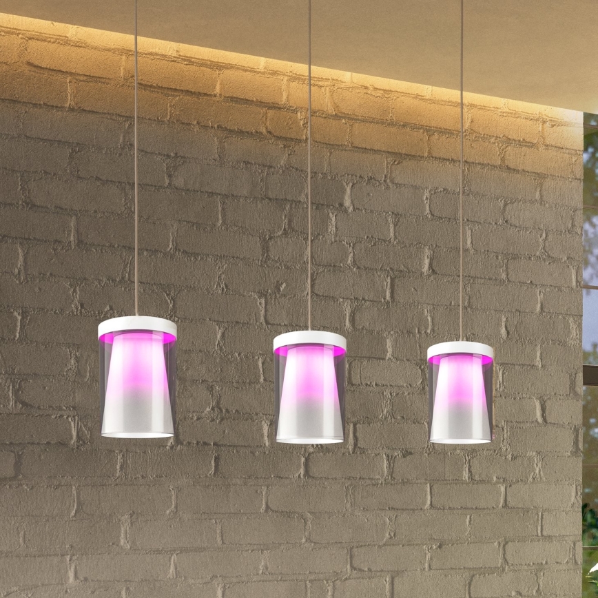 Eglo - LED RGBW Dimmable chandelier on a string 3xLED/3,7W/230V 2700-6500K white ZigBee