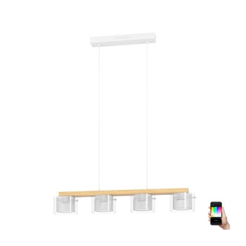 Eglo - LED RGBW Dimmable chandelier on a string 4xLED/3,7W/230V 2700-6500K