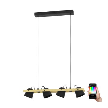 Eglo - LED RGBW Dimmable chandelier on a string 4xLED/3,7W/230V 2700-6500K
