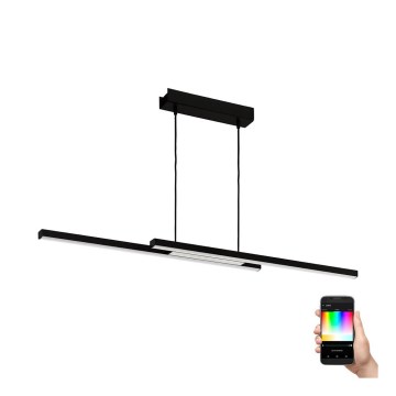 Eglo - LED RGBW Dimmable chandelier on a string LED/32W/230V black ZigBee