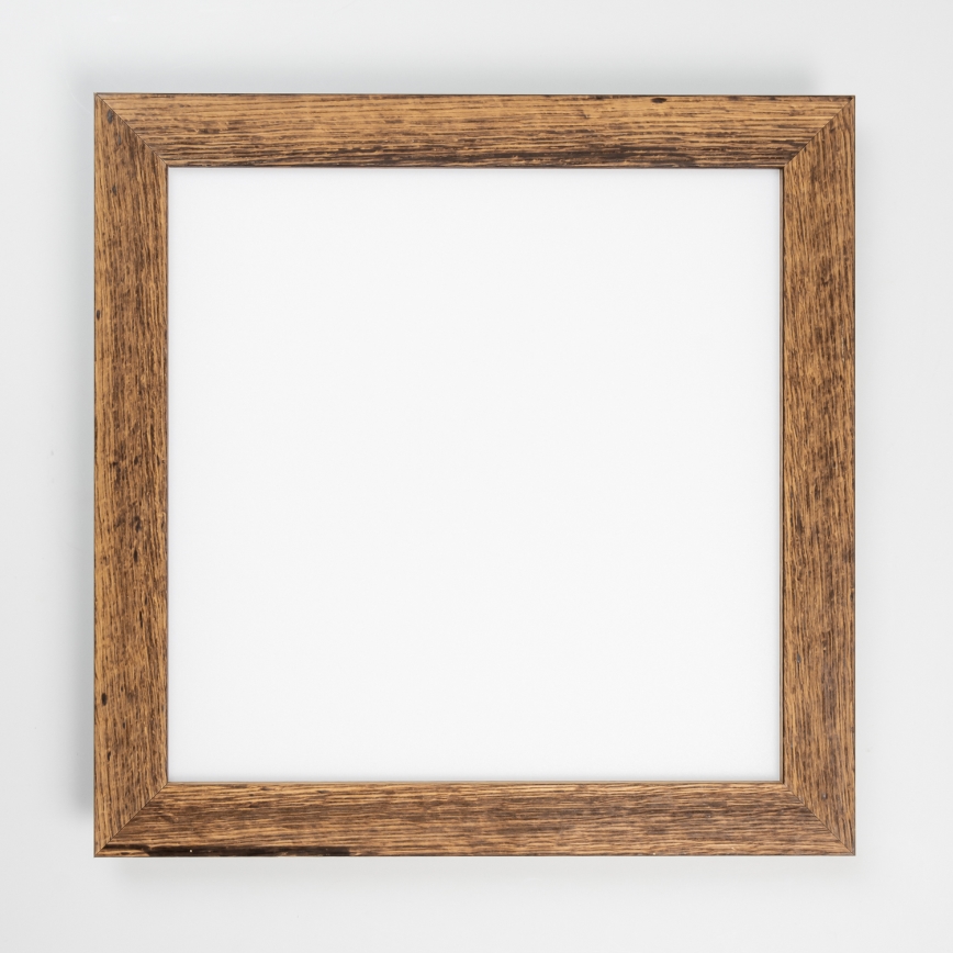 Eglo - LED RGBW Dimmable surface-mounted panel SALOBRENA-C WOOD LED/21W/230V 2700-6500K 49,5x49,5 cm brown + remote control