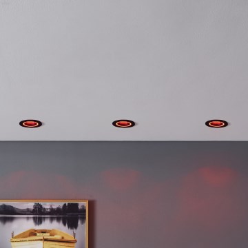 Eglo - LED RGBW Dimmable recessed light LED/4,7W/230V black