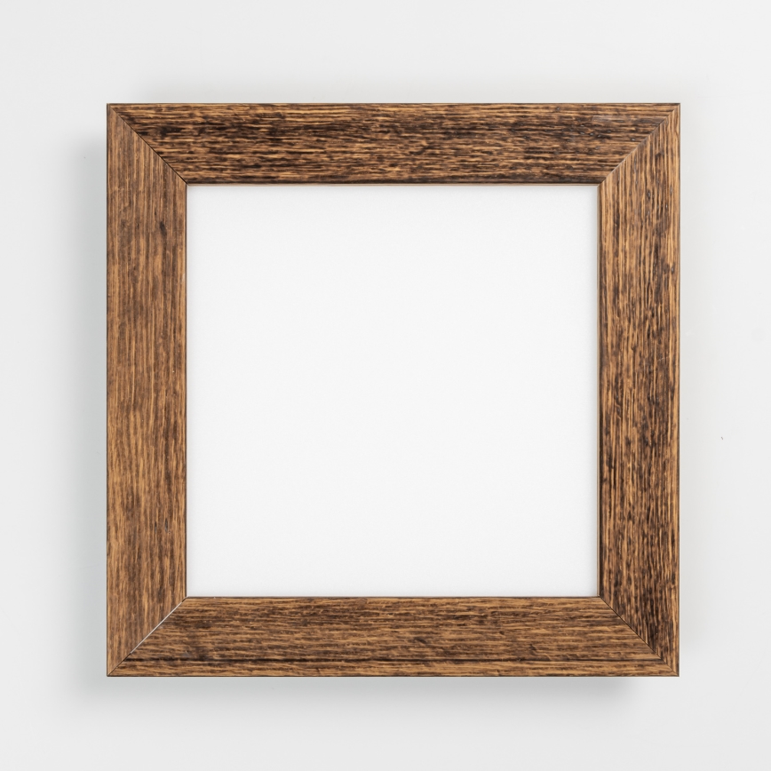 Eglo - LED RGBW Dimmable Surface-Mounted Panel SALOBRENA-C WOOD LED/16W/230V 2700-6500K 34x34 cm Brown + Remote Control