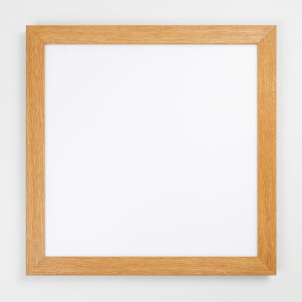 Eglo - LED RGBW Dimmable surface-mounted panel SALOBRENA-C WOOD LED/34W/230V 2700-6500K 64x64 cm brown + remote control