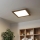Eglo - LED RGBW Dimmable surface-mounted panel SALOBRENA-C WOOD LED/21W/230V 2700-6500K 49,5x49,5 cm brown + remote control