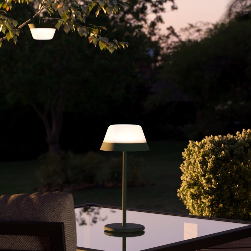 Eglo - LED RGBW Dimmable touch outdoor lamp 2in1 LED/1,5W/5V 2600 mAh IP54 green