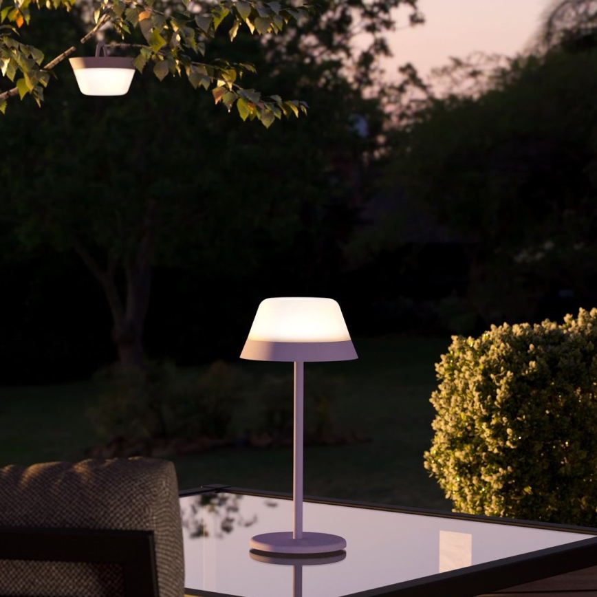 Eglo - LED RGBW Dimmable touch outdoor lamp 2in1 LED/1,5W/5V 2600 mAh IP54 purple