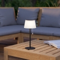 Eglo - LED Solar Rechargeable Table Lamp, LED 2.3W/3.7V, 3000/4000/6500K, 1800 mAh, IP44, Black