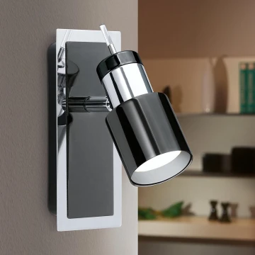 Eglo - LED spotlight 1xGU10/5W/230V black