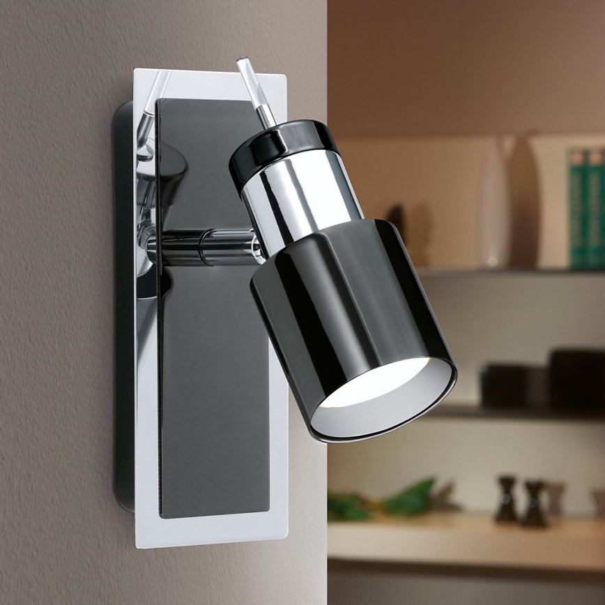 Eglo - LED spotlight 1xGU10/5W/230V black