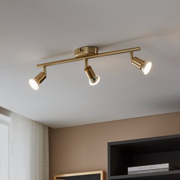 Eglo - LED Spotlight 3xGU10/2,8W/230V 3000K gold