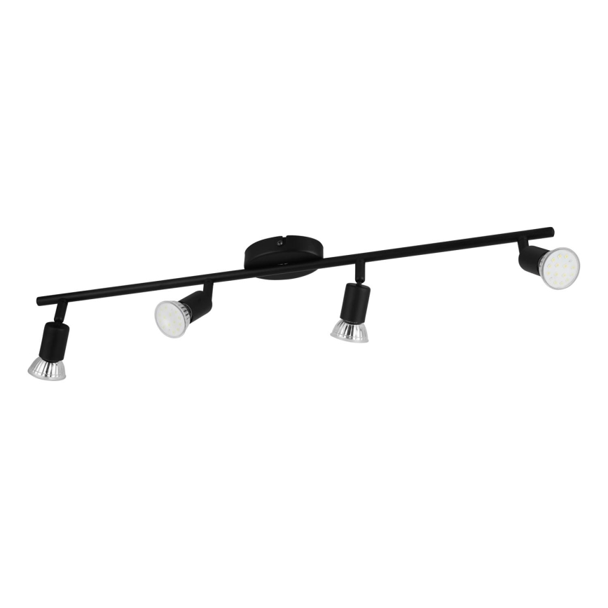 Eglo - LED Spotlight 4xGU10/2,8W/230V 3000K black