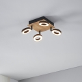 Eglo - LED Spotlight 4xLED/4.2W/230V Black/Brown