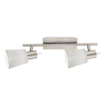 Eglo - LED Spotlight MY CHOICE 2xE14/4W/230V matte chrome/creamy