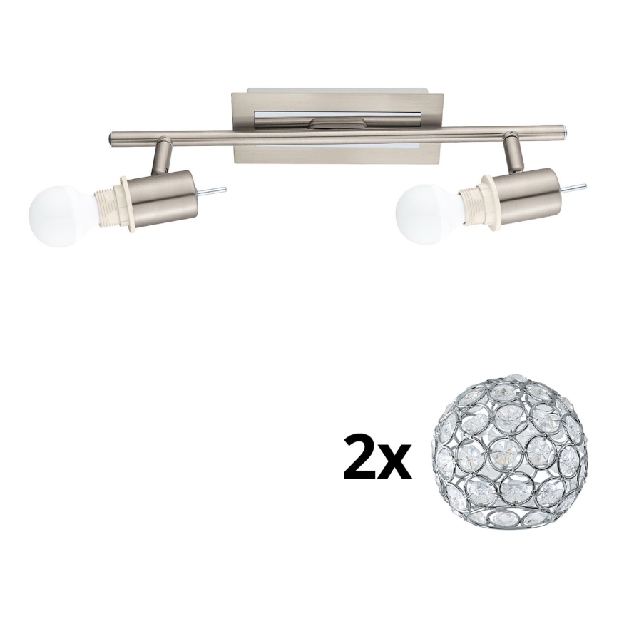 Eglo - LED Spotlight MY CHOICE 2xE14/4W/230V matte chrome