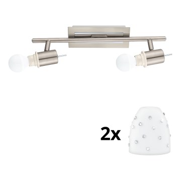 Eglo - LED Spotlight MY CHOICE 2xE14/4W/230V matte chrome/white