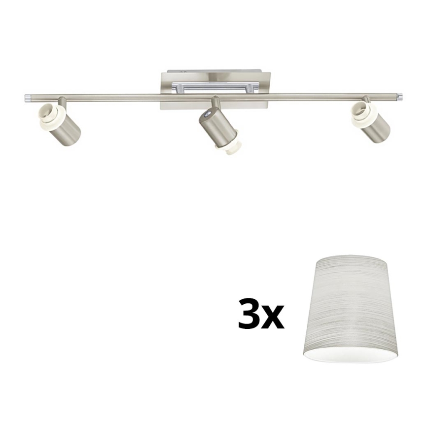 Eglo - LED Spotlight MY CHOICE 3xE14/40W/230V matte chrome/creamy